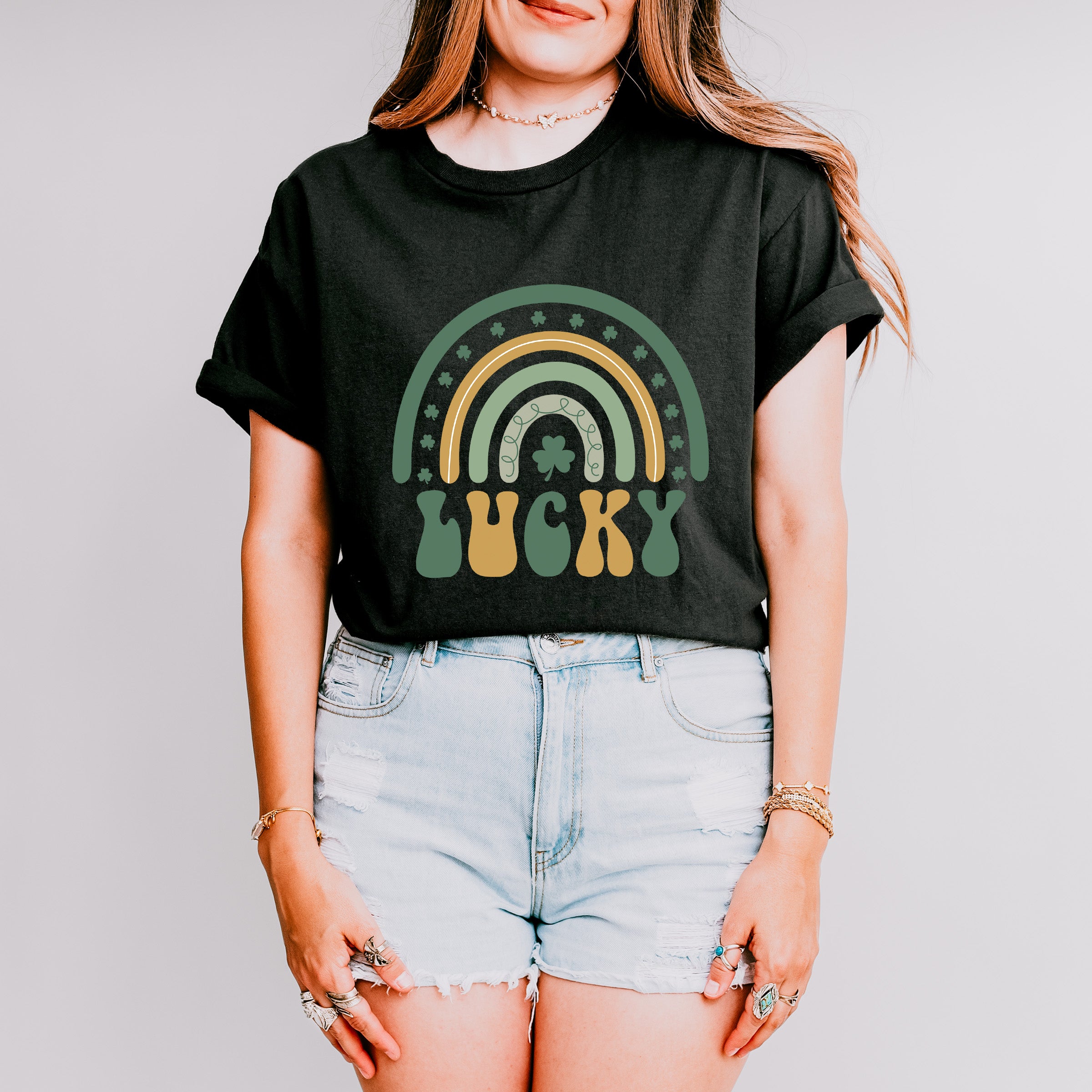 Lucky Rainbow St Patricks Theme T-shirt, Hoodie, Sweatshirt
