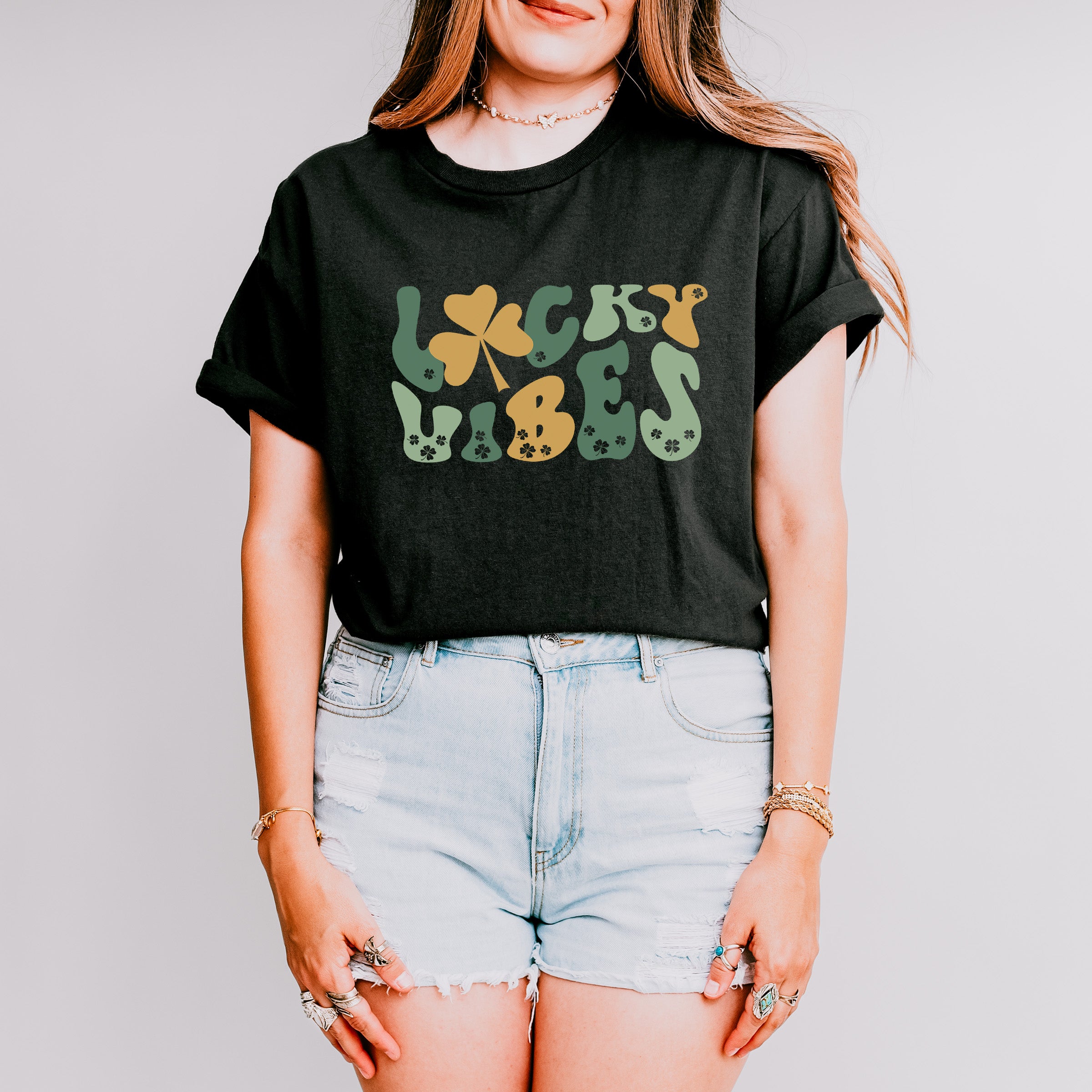 Lucky Vibes St Patricks Theme T-shirt, Hoodie, Sweatshirt