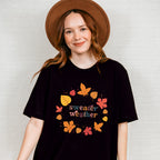 Sweater Weather leaves Design - Fall Theme Unisex Crewneck T-Shirt Sweatshirt Hoodie