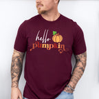 Hello Pumpkin - Fall Theme Unisex Crewneck T-Shirt Sweatshirt Hoodie