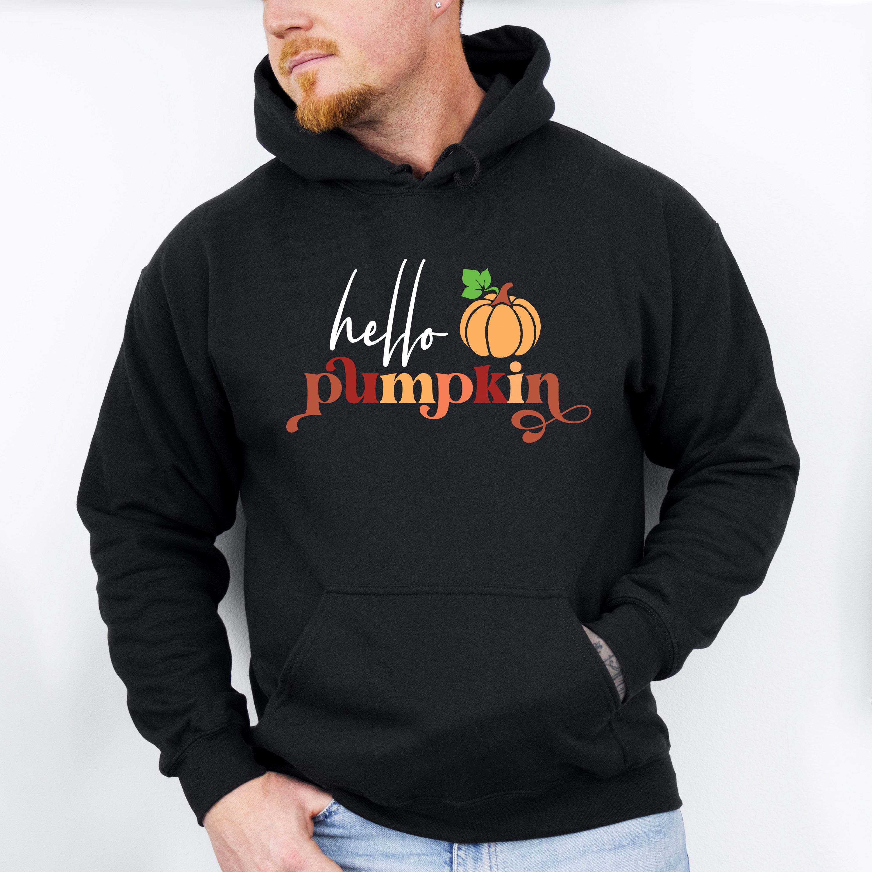 Hello Pumpkin - Fall Theme Unisex Crewneck T-Shirt Sweatshirt Hoodie