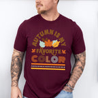 Autumn Is My Favorite Color Leaves Design - Fall Theme Unisex Crewneck T-Shirt Sweatshirt Hoodie