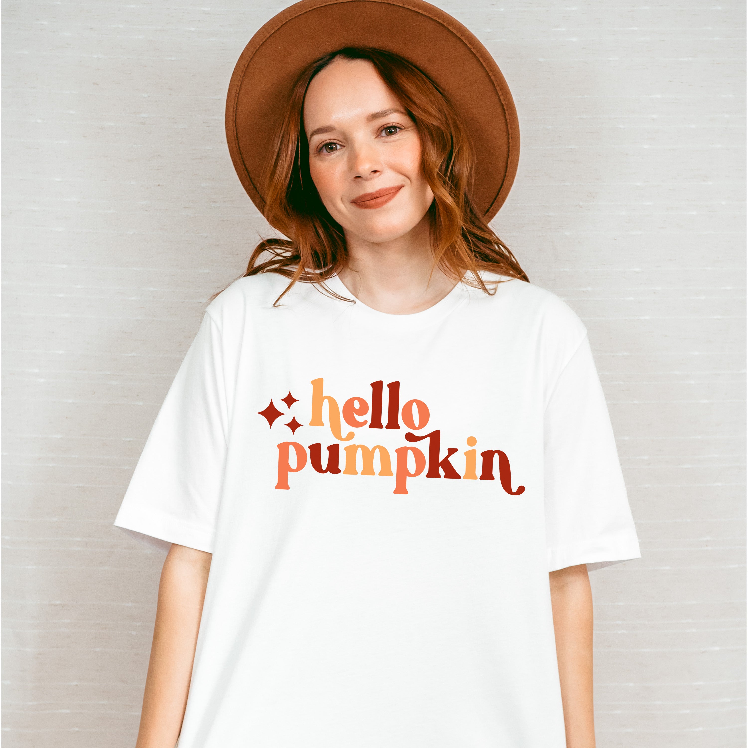 Hello Pumpkin Sparkles - Fall Theme Unisex Crewneck T-Shirt Sweatshirt Hoodie