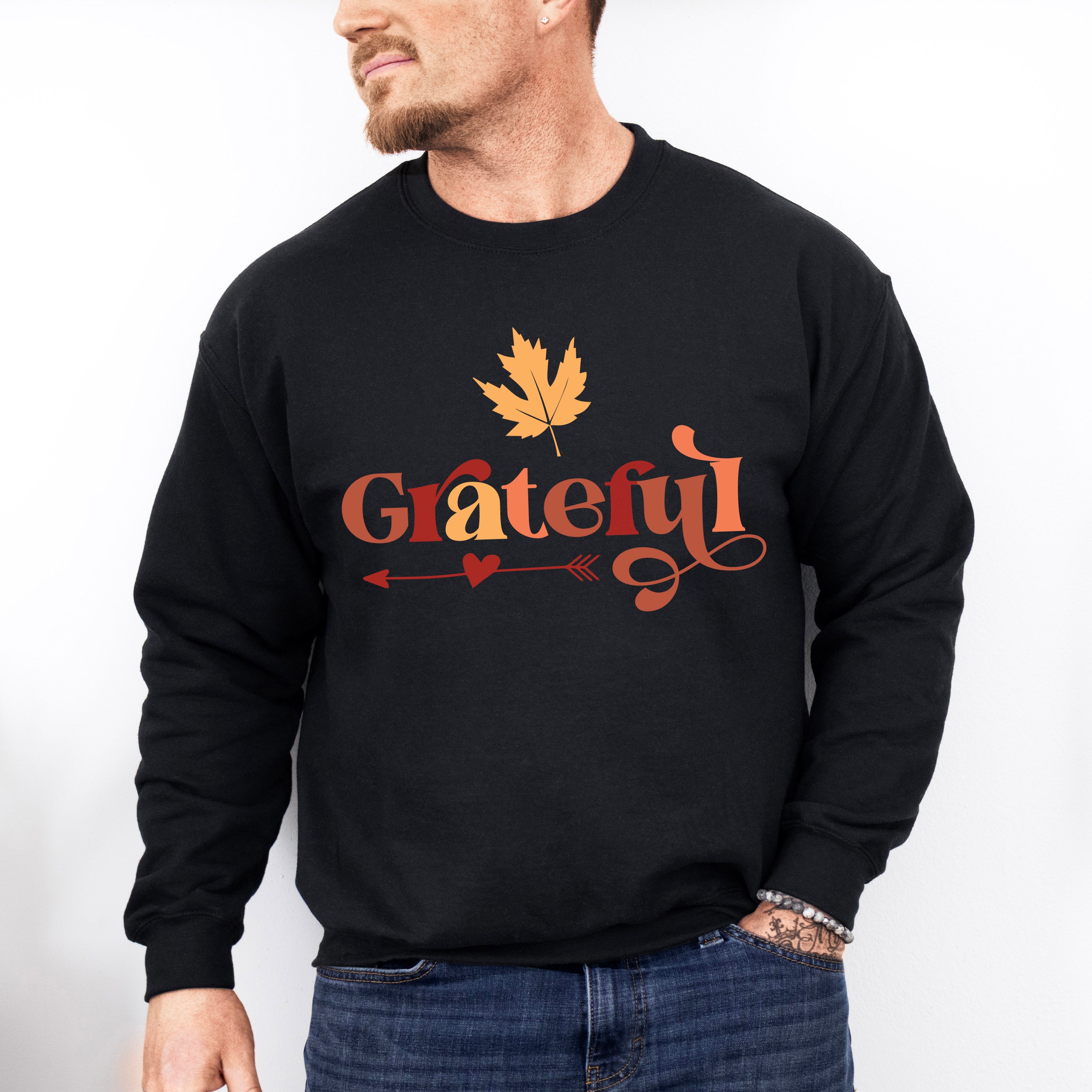 Greatful Design - Fall Theme Unisex Crewneck T-Shirt Sweatshirt Hoodie