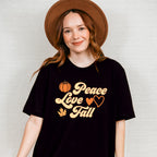 Peace Love Fall - Fall Theme Unisex Crewneck T-Shirt Sweatshirt Hoodie