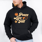 Peace Love Fall - Fall Theme Unisex Crewneck T-Shirt Sweatshirt Hoodie
