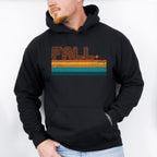 Fall Stripes Design - Fall Theme Unisex Crewneck T-Shirt Sweatshirt Hoodie