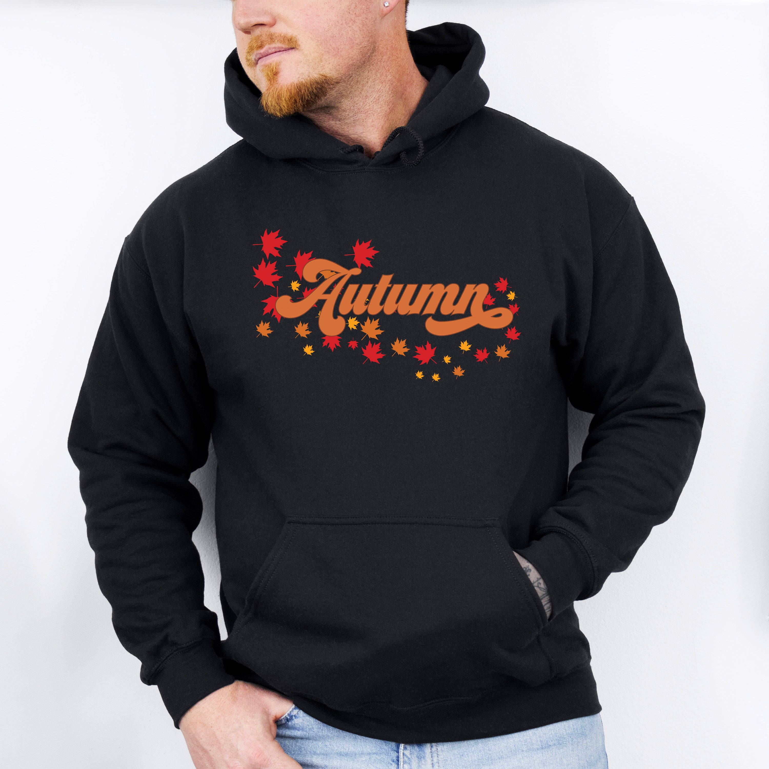Autumn Leaves Design - Fall Theme Unisex Crewneck T-Shirt Sweatshirt Hoodie
