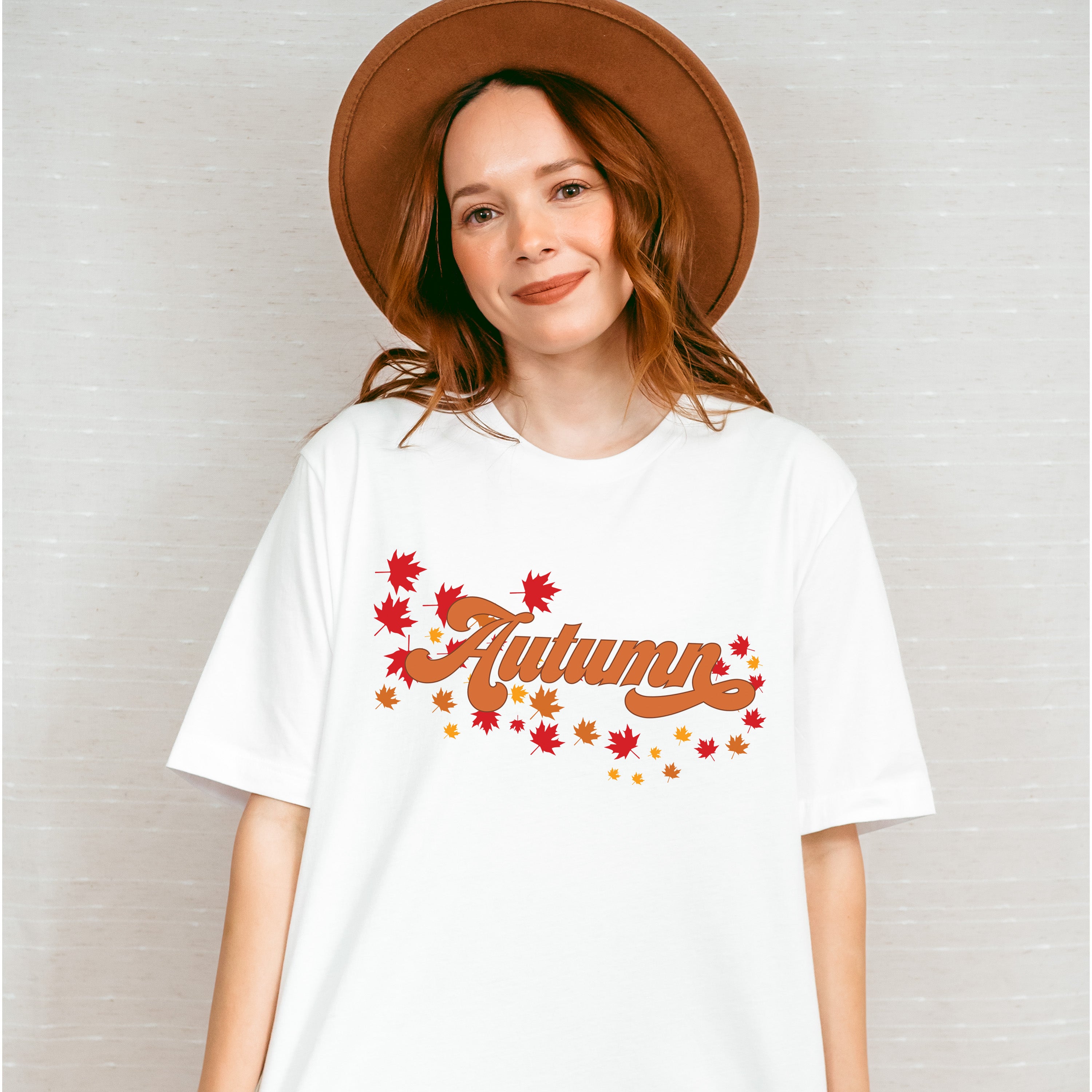 Autumn Leaves Design - Fall Theme Unisex Crewneck T-Shirt Sweatshirt Hoodie