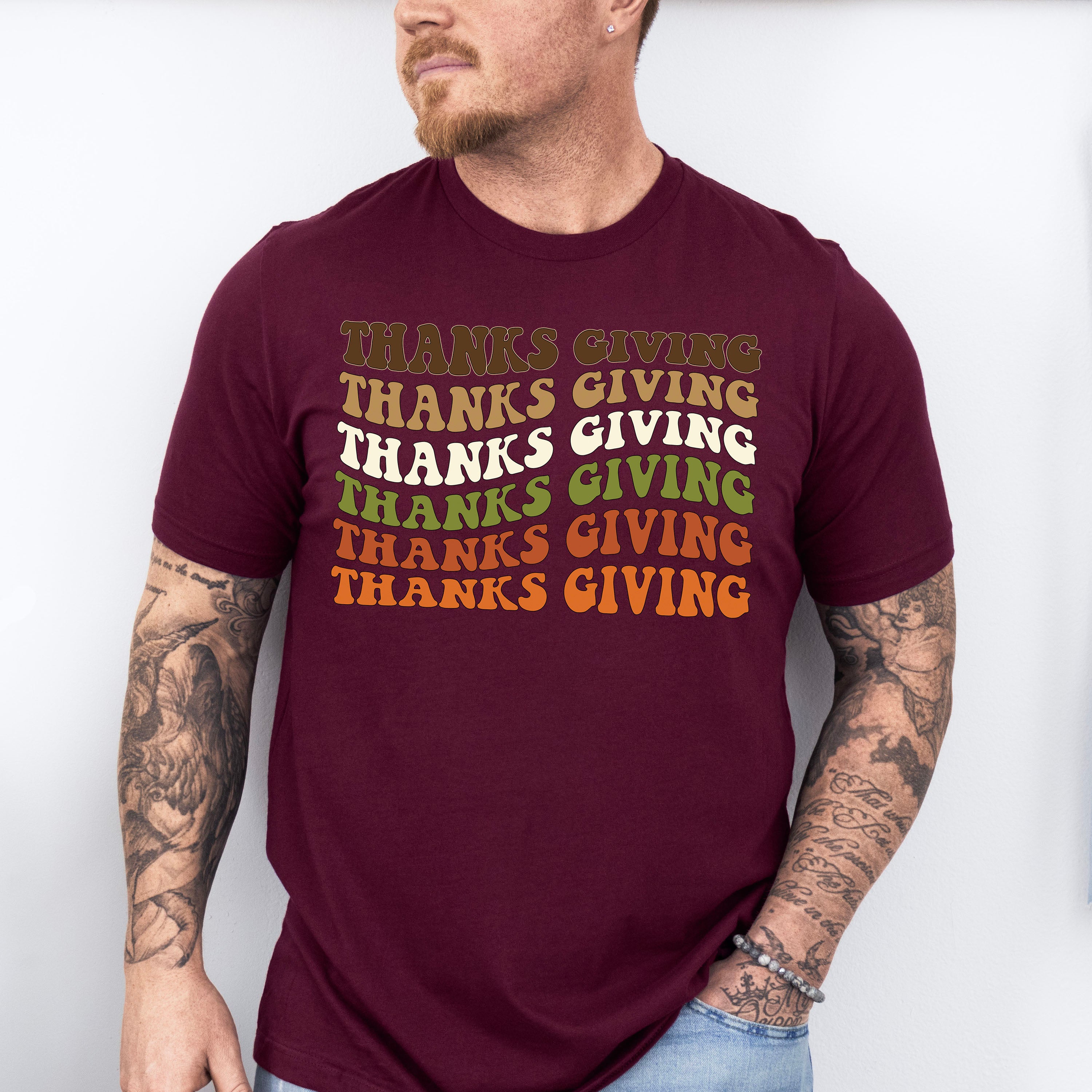 Thanks Giving Design - Thanksgiving Theme Unisex Crewneck T-Shirt Sweatshirt Hoodie