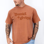 Thanks + Giving Design - Thanksgiving Theme Unisex Crewneck T-Shirt Sweatshirt Hoodie
