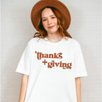 Thanks + Giving Design - Thanksgiving Theme Unisex Crewneck T-Shirt Sweatshirt Hoodie