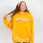 Retro Thankful Design - Thanksgiving Theme Unisex Crewneck T-Shirt Sweatshirt Hoodie
