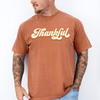 Retro Thankful Design - Thanksgiving Theme Unisex Crewneck T-Shirt Sweatshirt Hoodie
