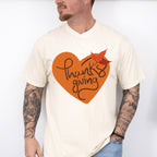 Thanksgiving Heart Shape - Thanksgiving Theme Unisex Crewneck T-Shirt Sweatshirt Hoodie