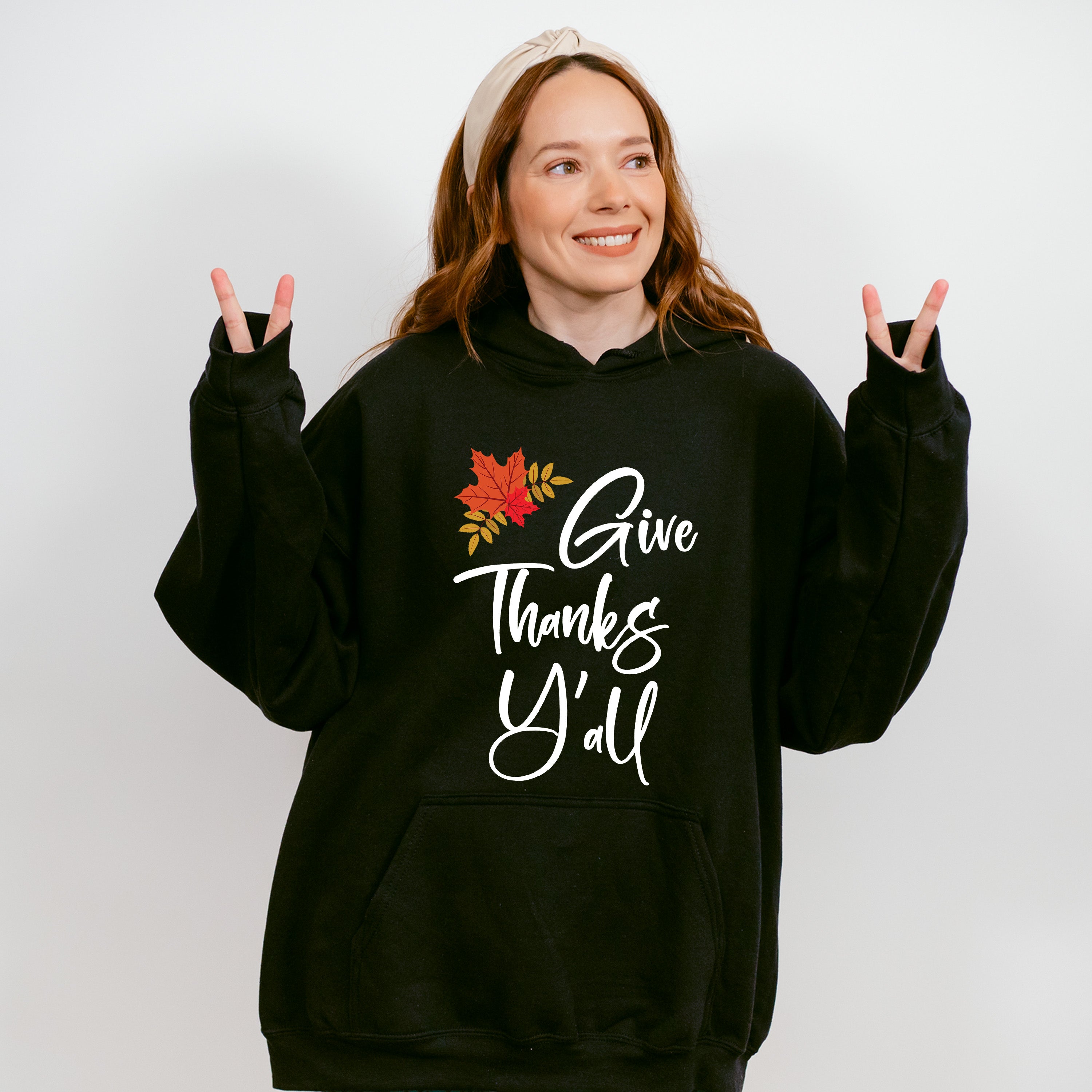 Give Thanks Y'all - Thanksgiving Theme Unisex Crewneck T-Shirt Sweatshirt Hoodie