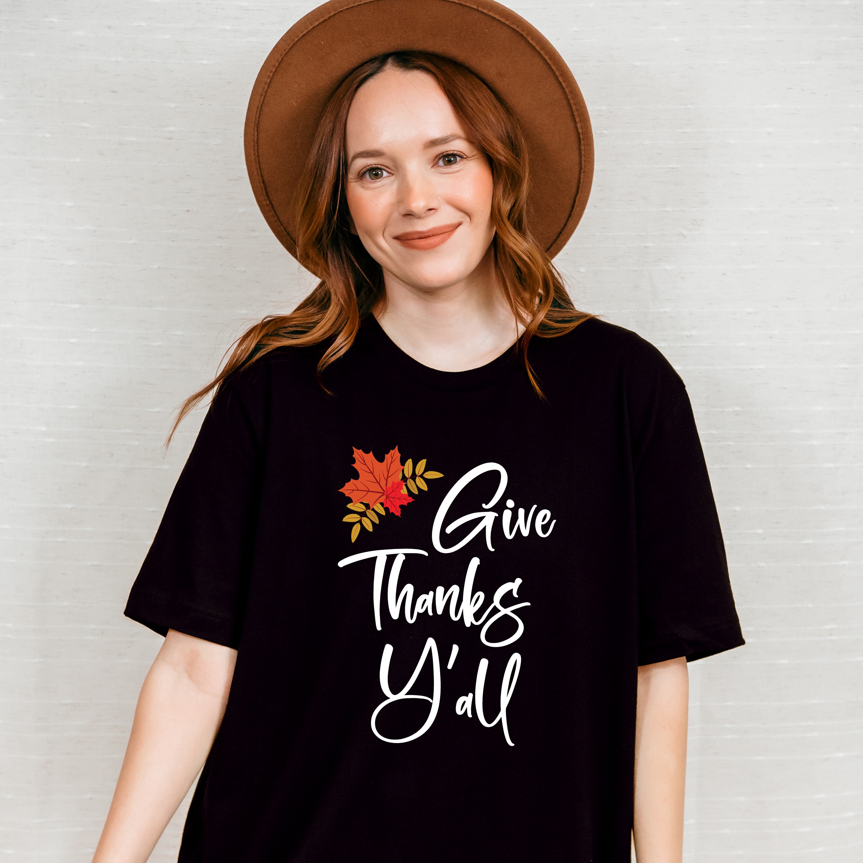 Give Thanks Y'all - Thanksgiving Theme Unisex Crewneck T-Shirt Sweatshirt Hoodie
