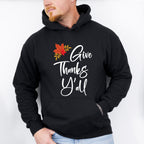 Give Thanks Y'all - Thanksgiving Theme Unisex Crewneck T-Shirt Sweatshirt Hoodie