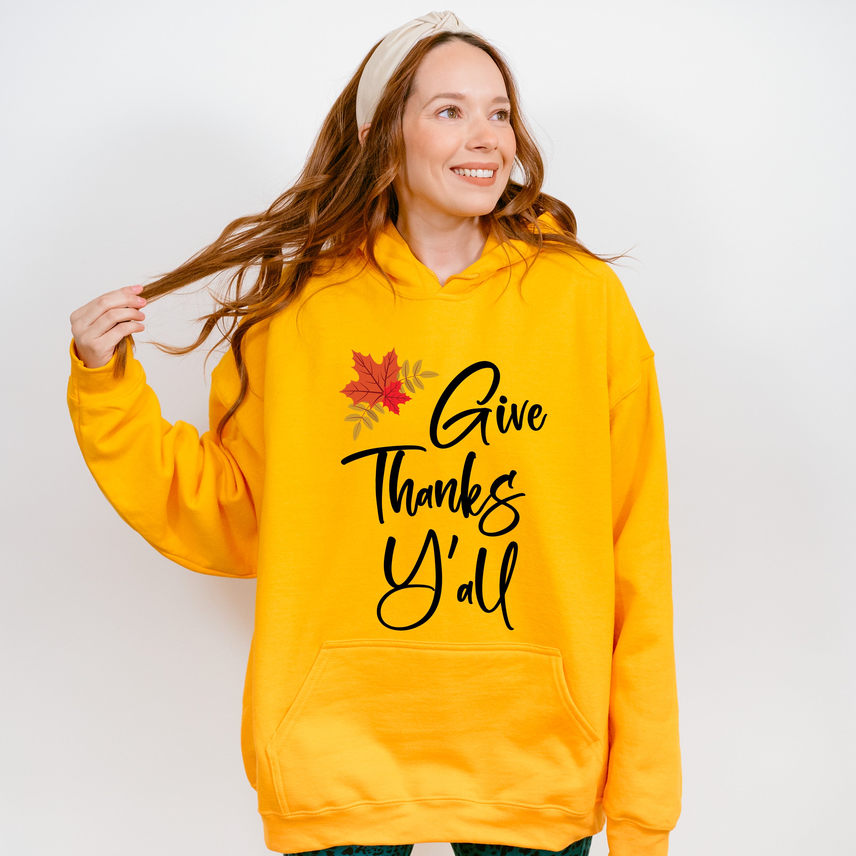 Give Thanks Y'all - Thanksgiving Theme Unisex Crewneck T-Shirt Sweatshirt Hoodie