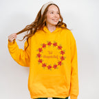 Be Thankful Circle Leaves Design - Thanksgiving Theme Unisex Crewneck T-Shirt Sweatshirt Hoodie