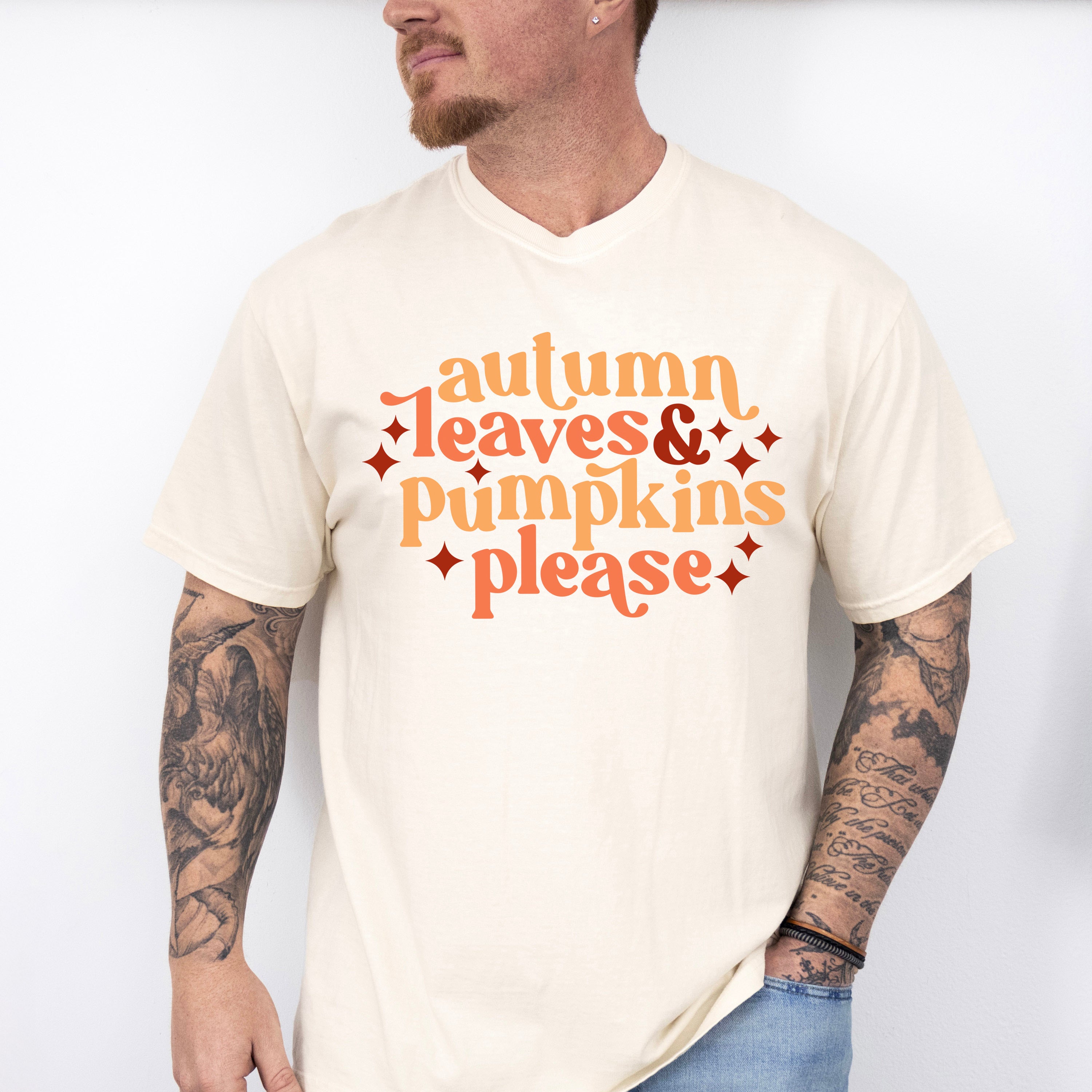 Autumn Leaves &amp; Pumpkins Please - Fall Theme Unisex Crewneck T-Shirt Sweatshirt Hoodie