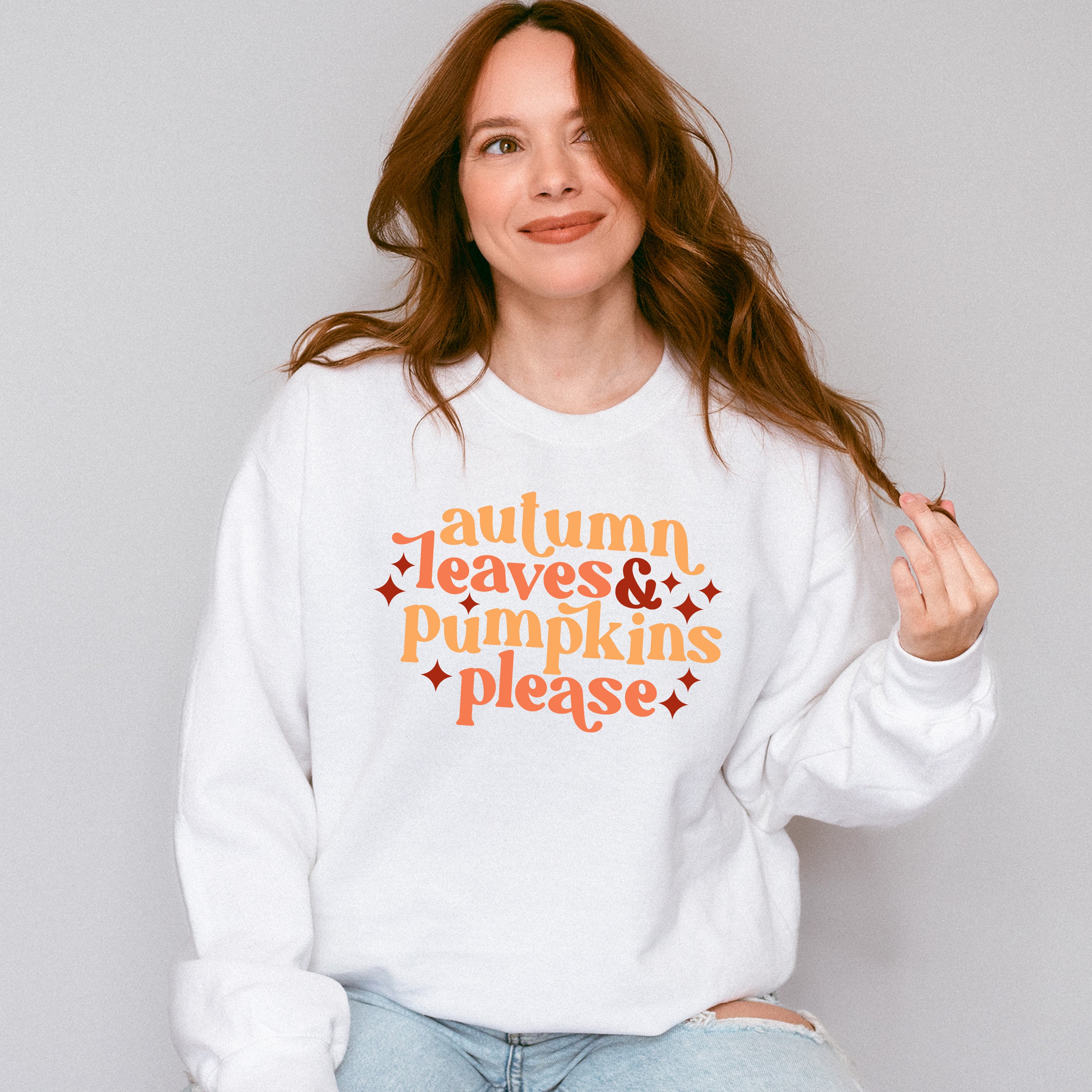Autumn Leaves &amp; Pumpkins Please - Fall Theme Unisex Crewneck T-Shirt Sweatshirt Hoodie