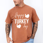 Happy Turkey Day - Thanksgiving Theme Unisex Crewneck T-Shirt Sweatshirt Hoodie