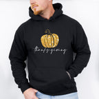 Golden Pumpkin Thanksgiving Design - Thanksgiving Theme Unisex Crewneck T-Shirt Sweatshirt Hoodie