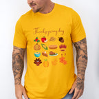 Thanksgiving Day Doodles Design - Thanksgiving Theme Unisex Crewneck T-Shirt Sweatshirt Hoodie