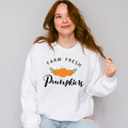 Farm Fresh Pumpkins - Thanksgiving Theme Unisex Crewneck T-Shirt Sweatshirt Hoodie