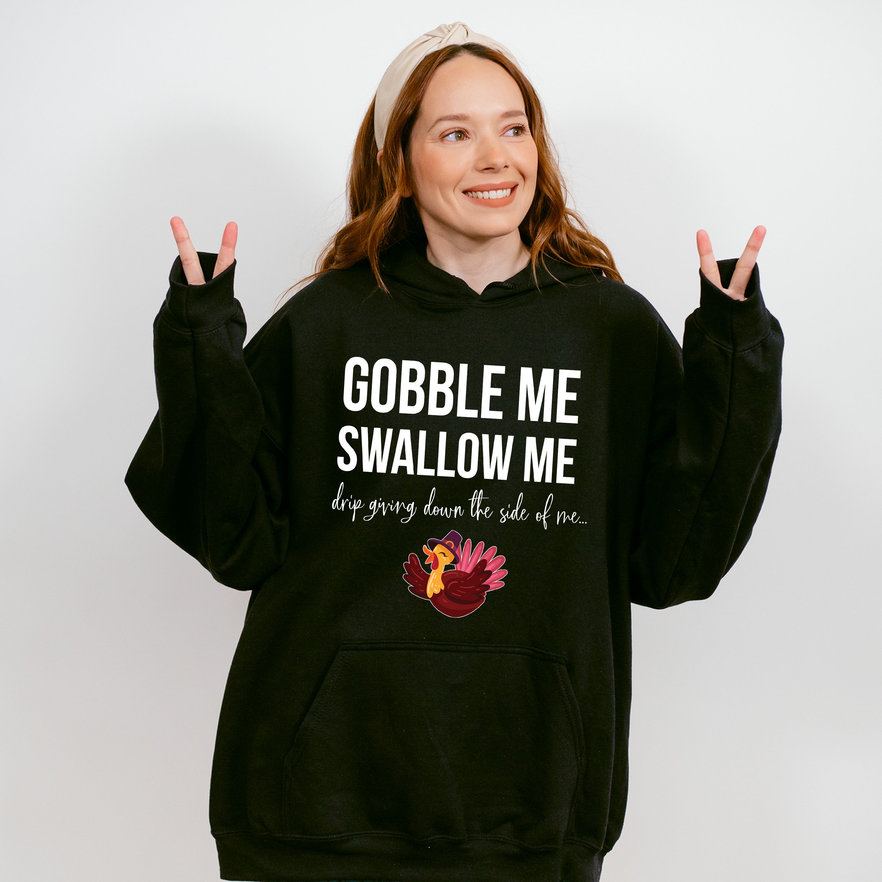 Gobble Me Swallow Me - Thanksgiving Theme Unisex Crewneck T-Shirt Sweatshirt Hoodie