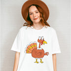 Smiling Turkey Design - Thanksgiving Theme Unisex Crewneck T-Shirt Sweatshirt Hoodie