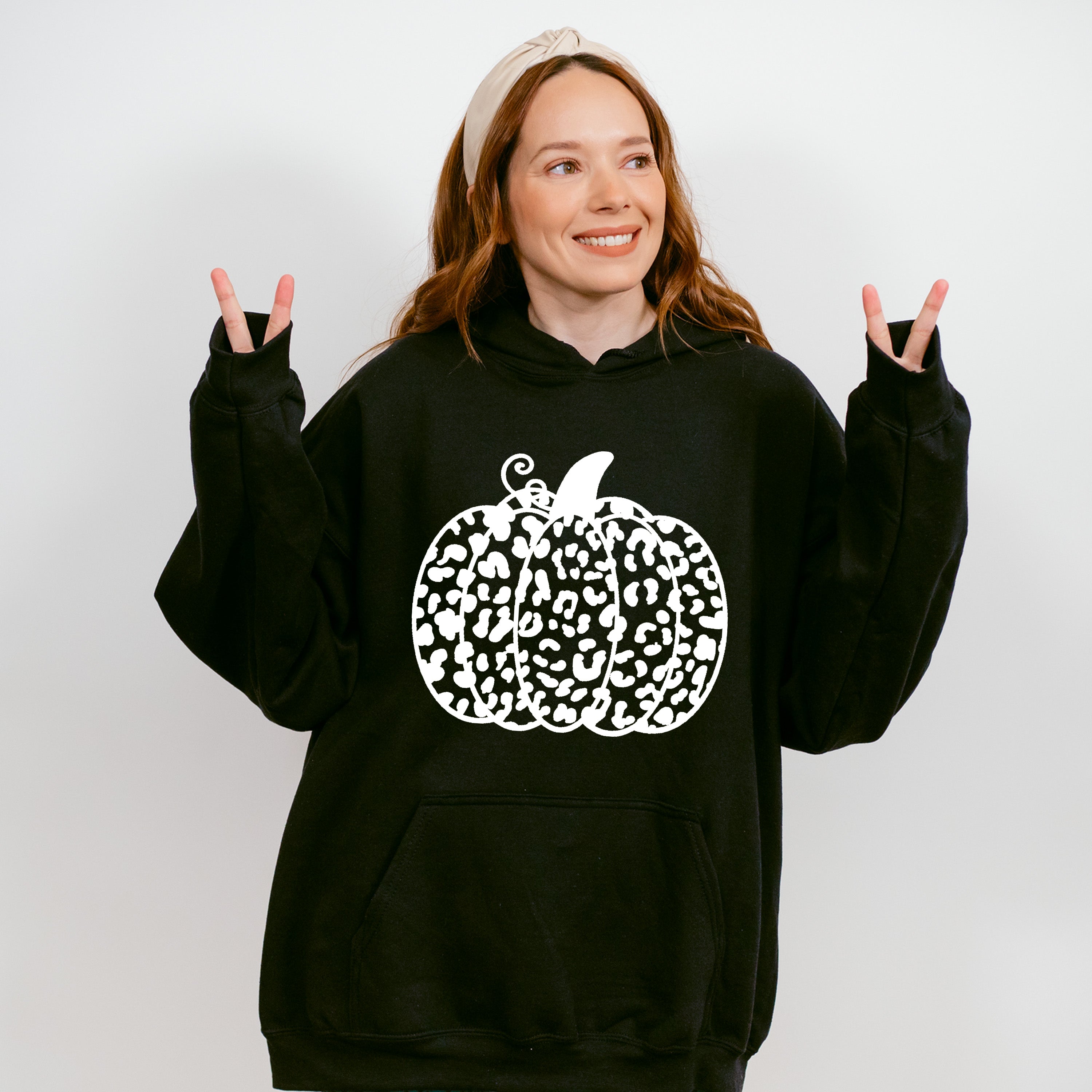 Pumpkin Dalmatian Design - Fall Theme Unisex Crewneck T-Shirt Sweatshirt Hoodie