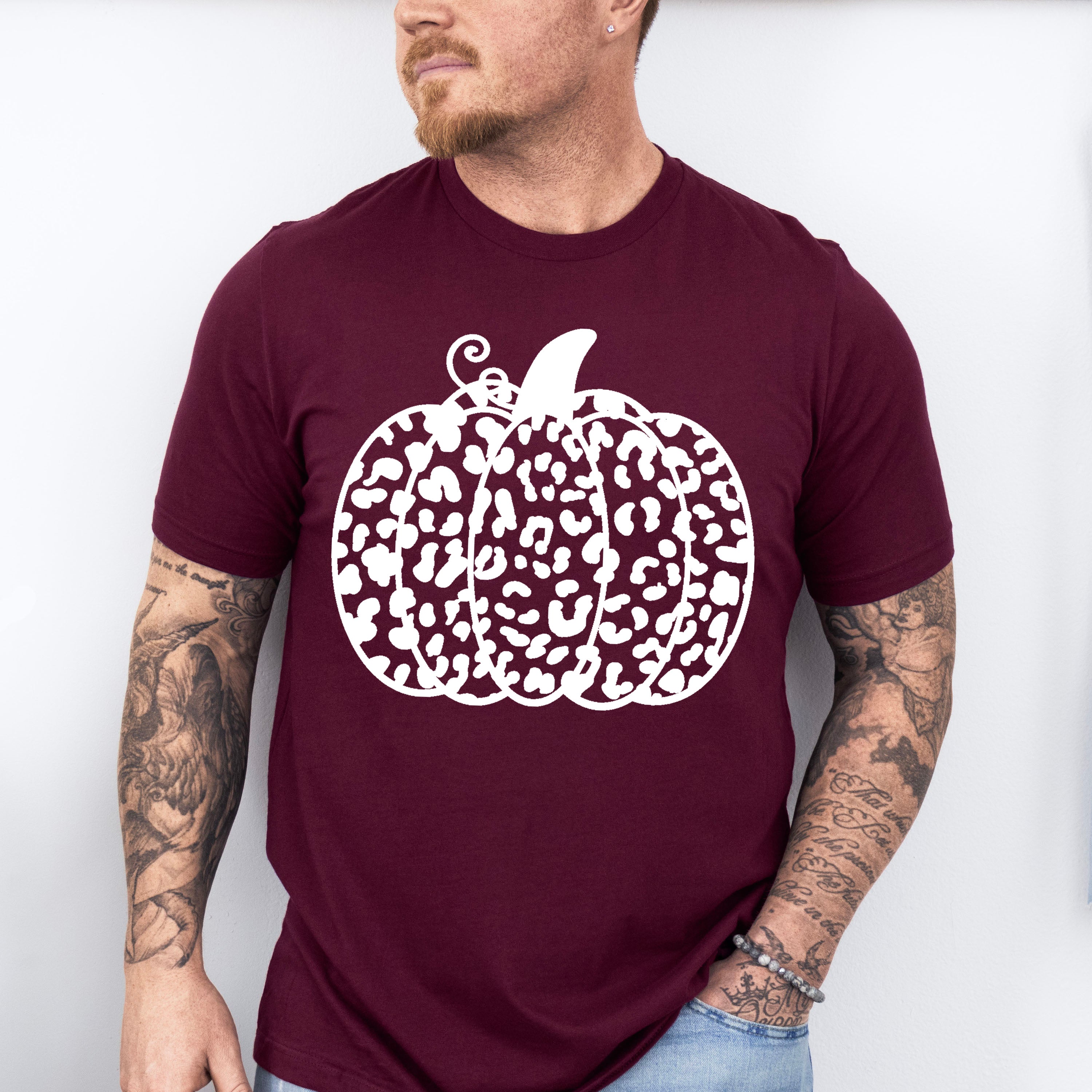 Pumpkin Dalmatian Design - Fall Theme Unisex Crewneck T-Shirt Sweatshirt Hoodie