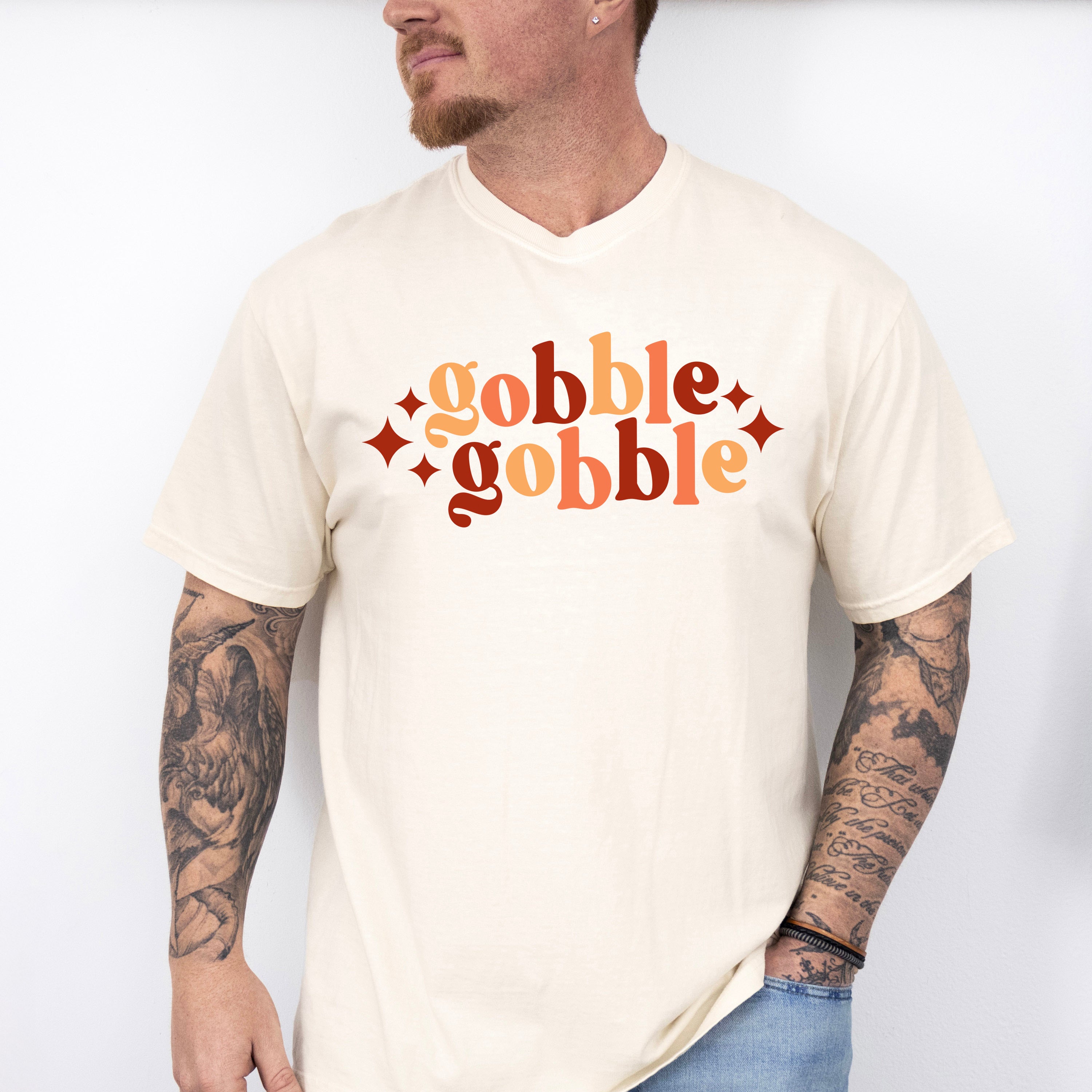 Gobble Gobble Sparkles Design - Fall Theme Unisex Crewneck T-Shirt Sweatshirt Hoodie