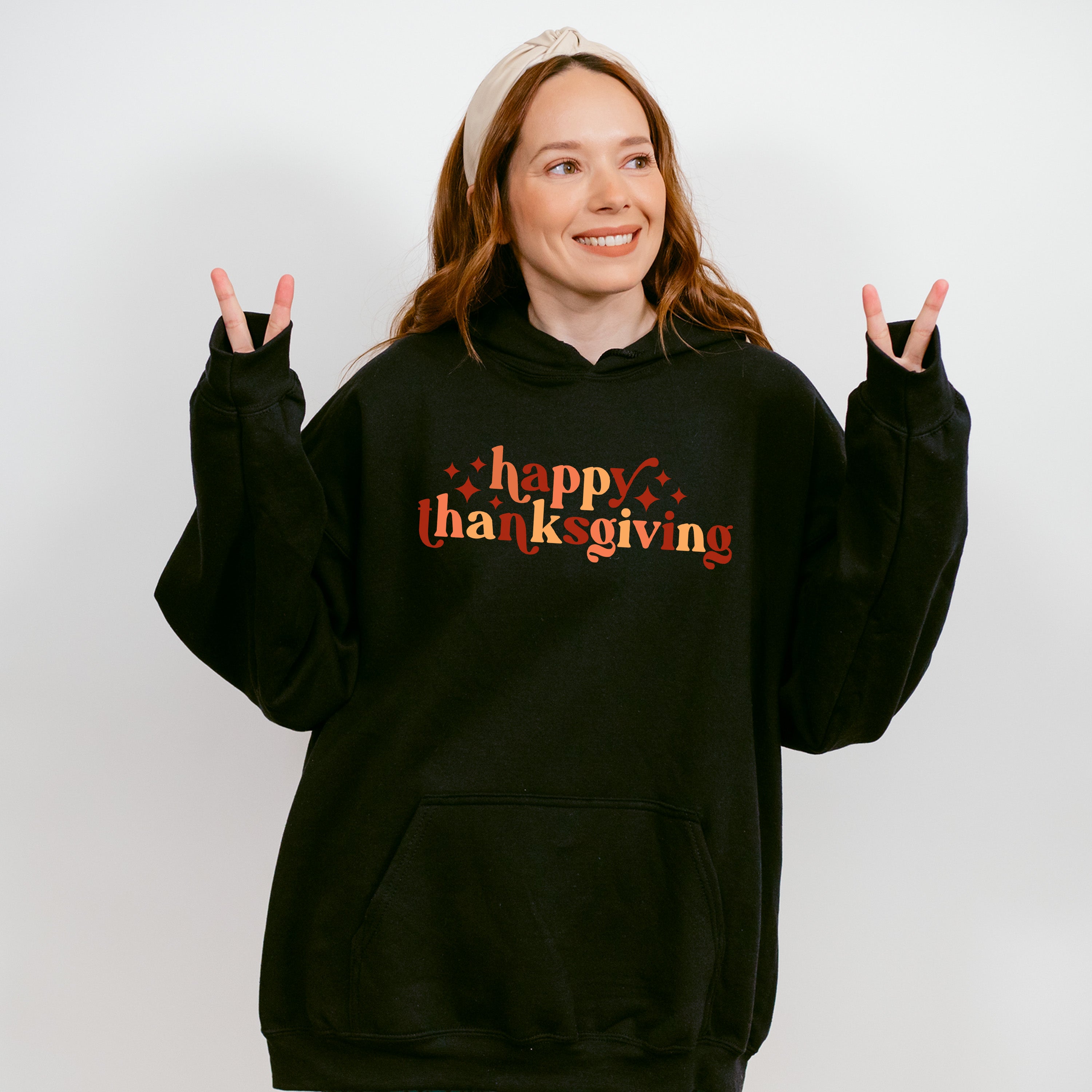 Happy Thanksgiving Sparkles - Fall Theme Unisex Crewneck T-Shirt Sweatshirt Hoodie