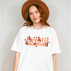 Thankful & Blessed Sparkles - Fall Theme Unisex Crewneck T-Shirt Sweatshirt Hoodie