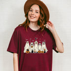 Cute Ghost Dog - Halloween Unisex Crewneck T-Shirt Sweatshirt Hoodie