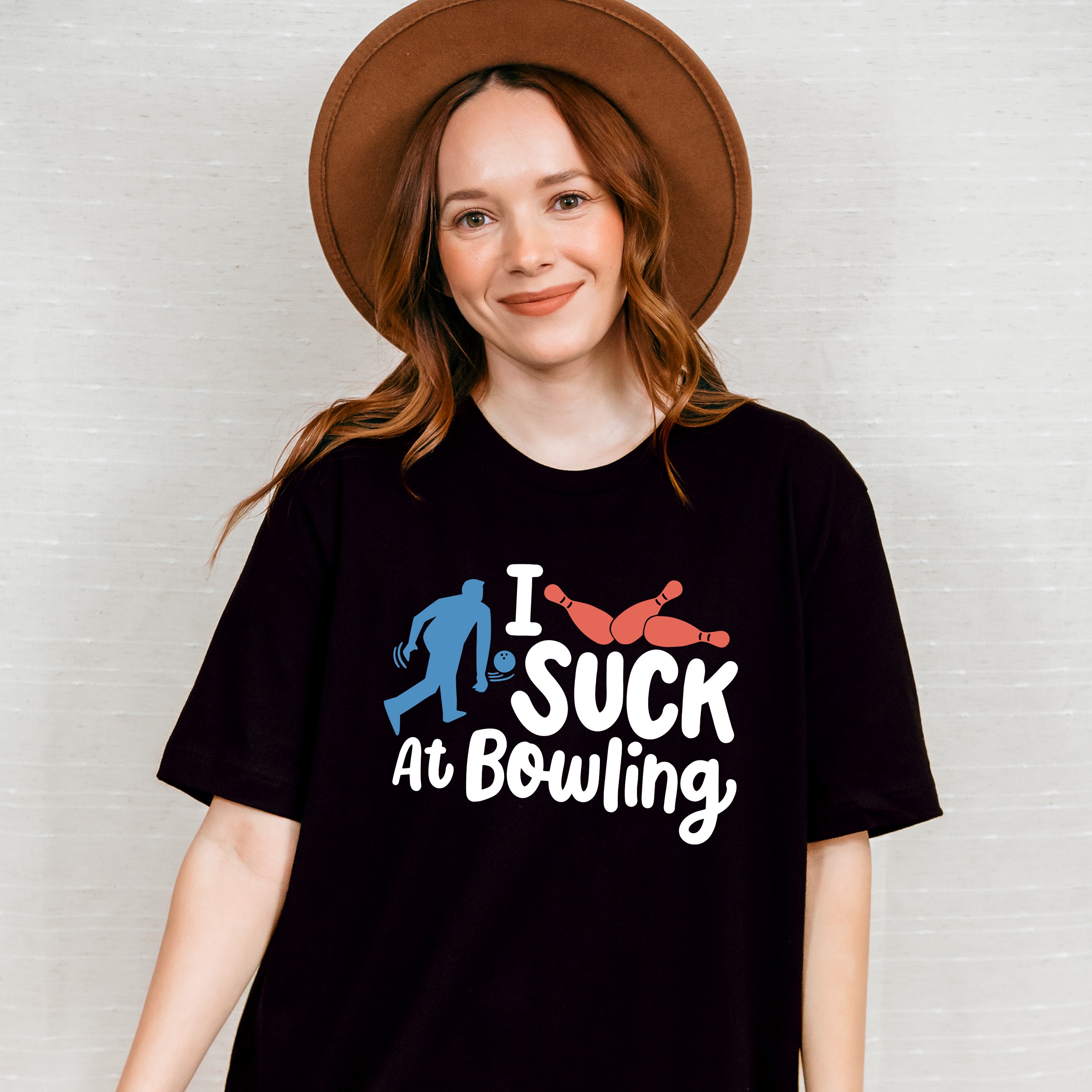 I Suck At Bowling - Bowling Unisex Crewneck T-Shirt Sweatshirt Hoodie