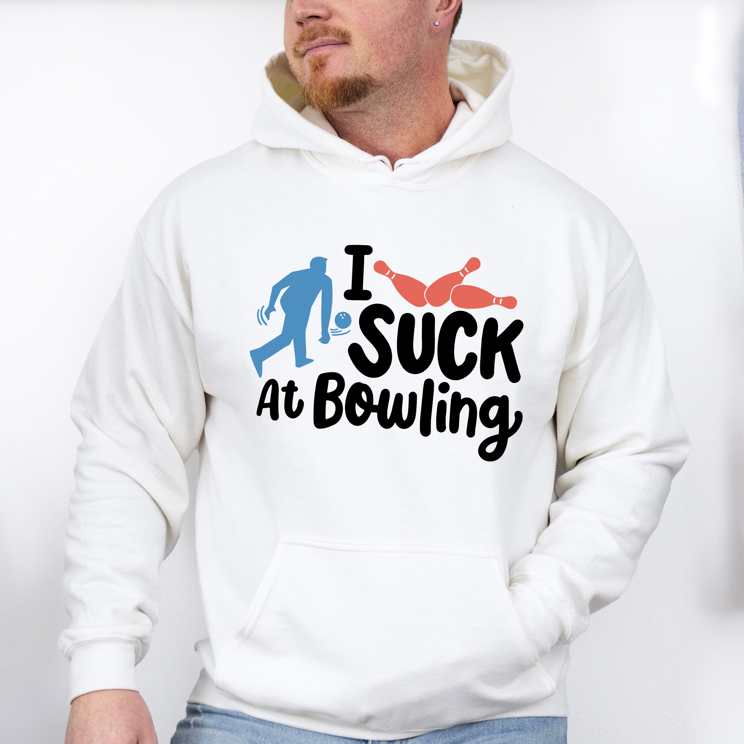 I Suck At Bowling - Bowling Unisex Crewneck T-Shirt Sweatshirt Hoodie