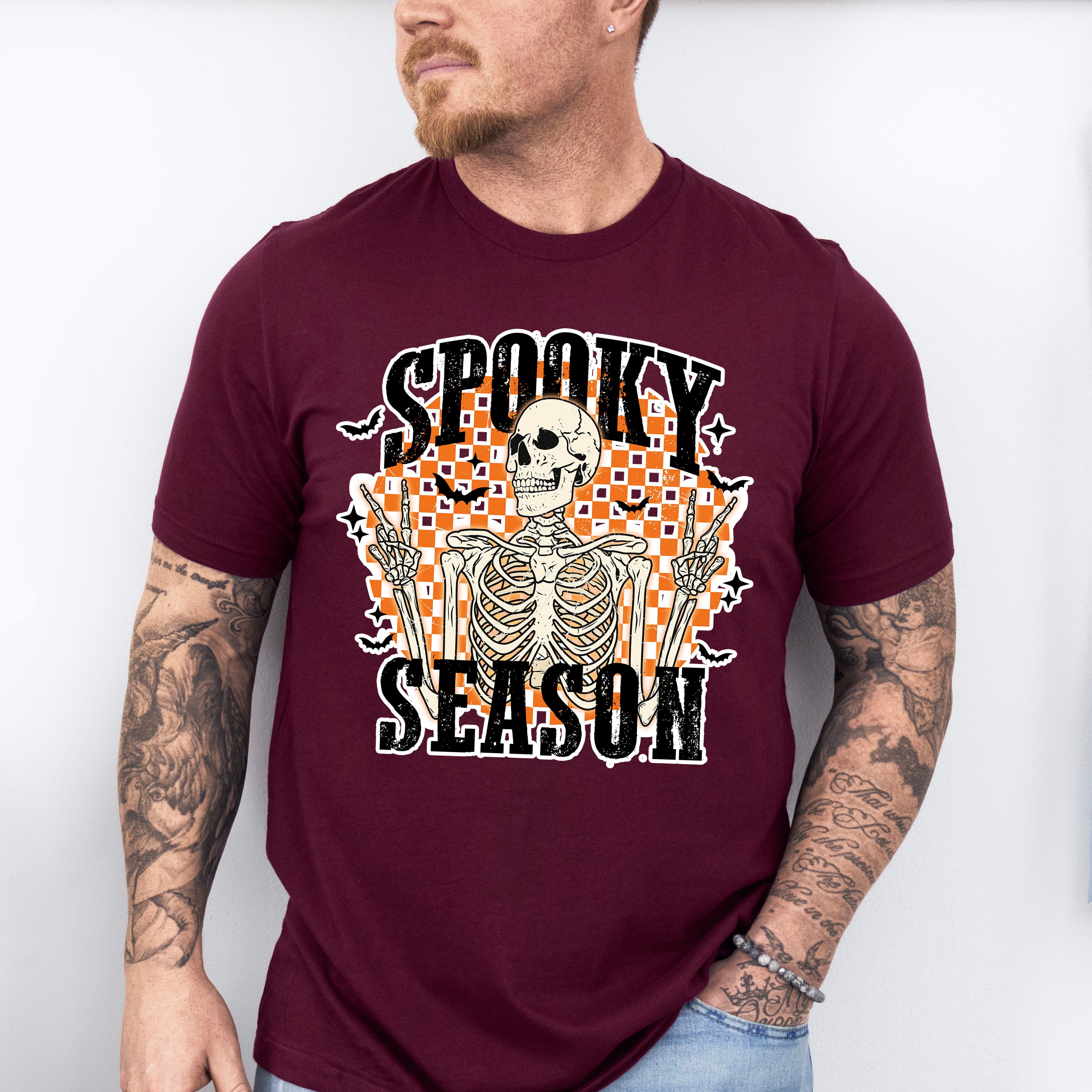 Spooky Skeleton Season - Halloween Unisex Crewneck T-Shirt Sweatshirt Hoodie