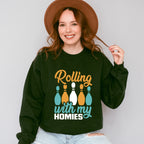 Rolling With My Homies - Bowling Unisex Crewneck T-Shirt Sweatshirt Hoodie