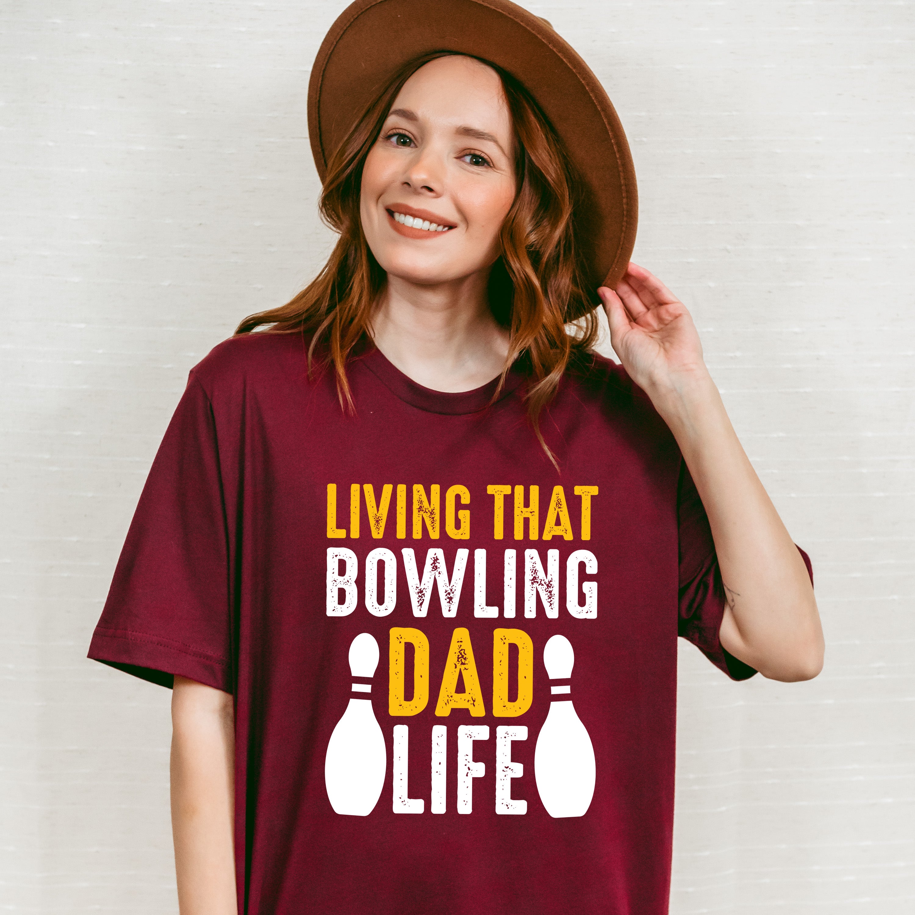 Living That Bowling Dad Life - Bowling Unisex Crewneck T-Shirt Sweatshirt Hoodie