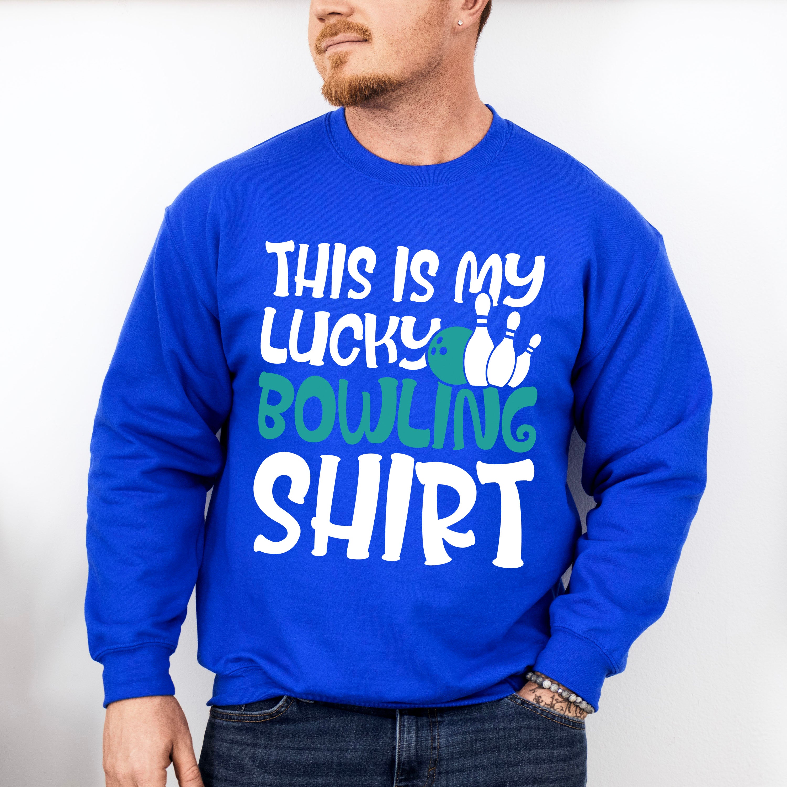 This Is My Lucky Bowling Shirt Design - Bowling Unisex Crewneck T-Shirt Sweatshirt Hoodie