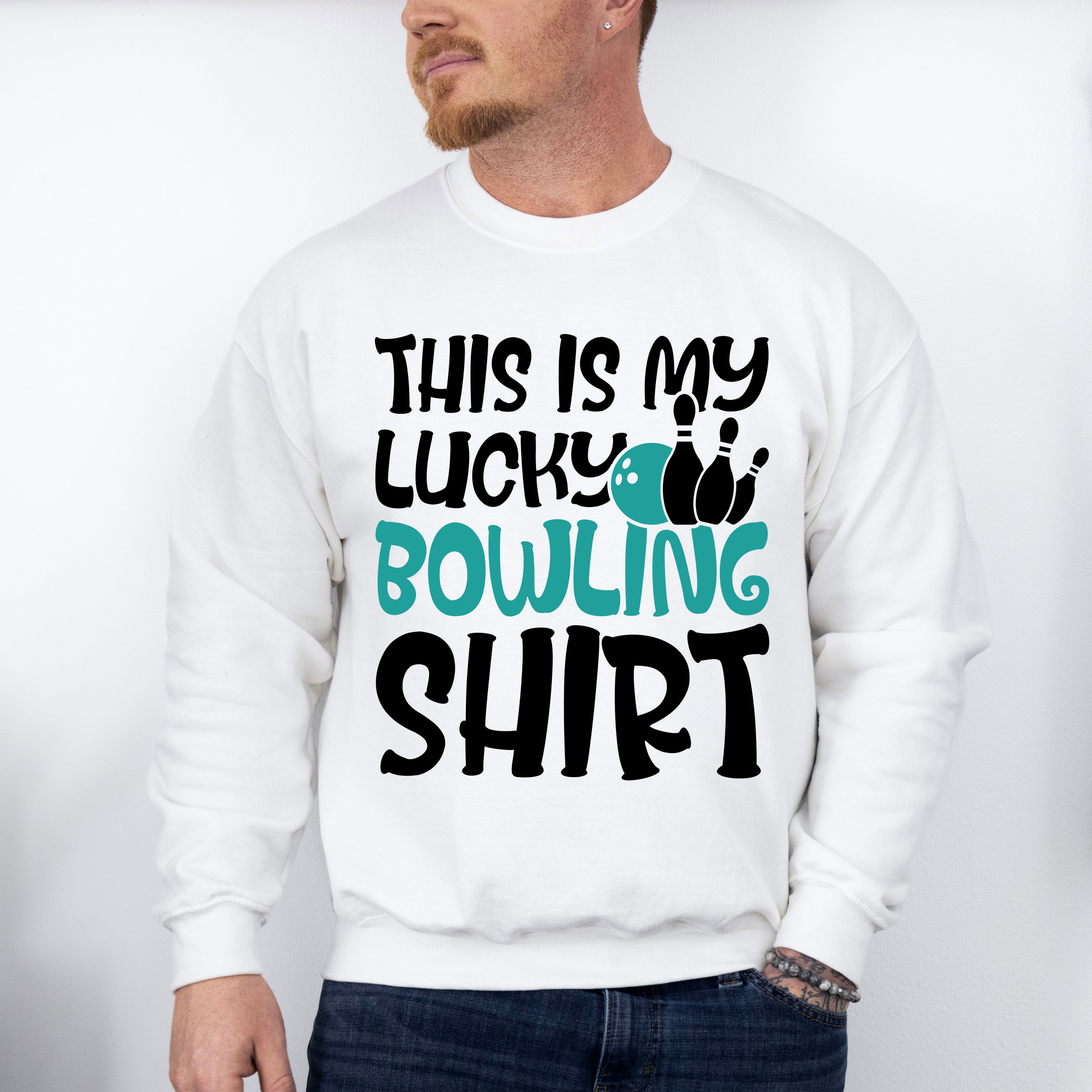This Is My Lucky Bowling Shirt Design - Bowling Unisex Crewneck T-Shirt Sweatshirt Hoodie