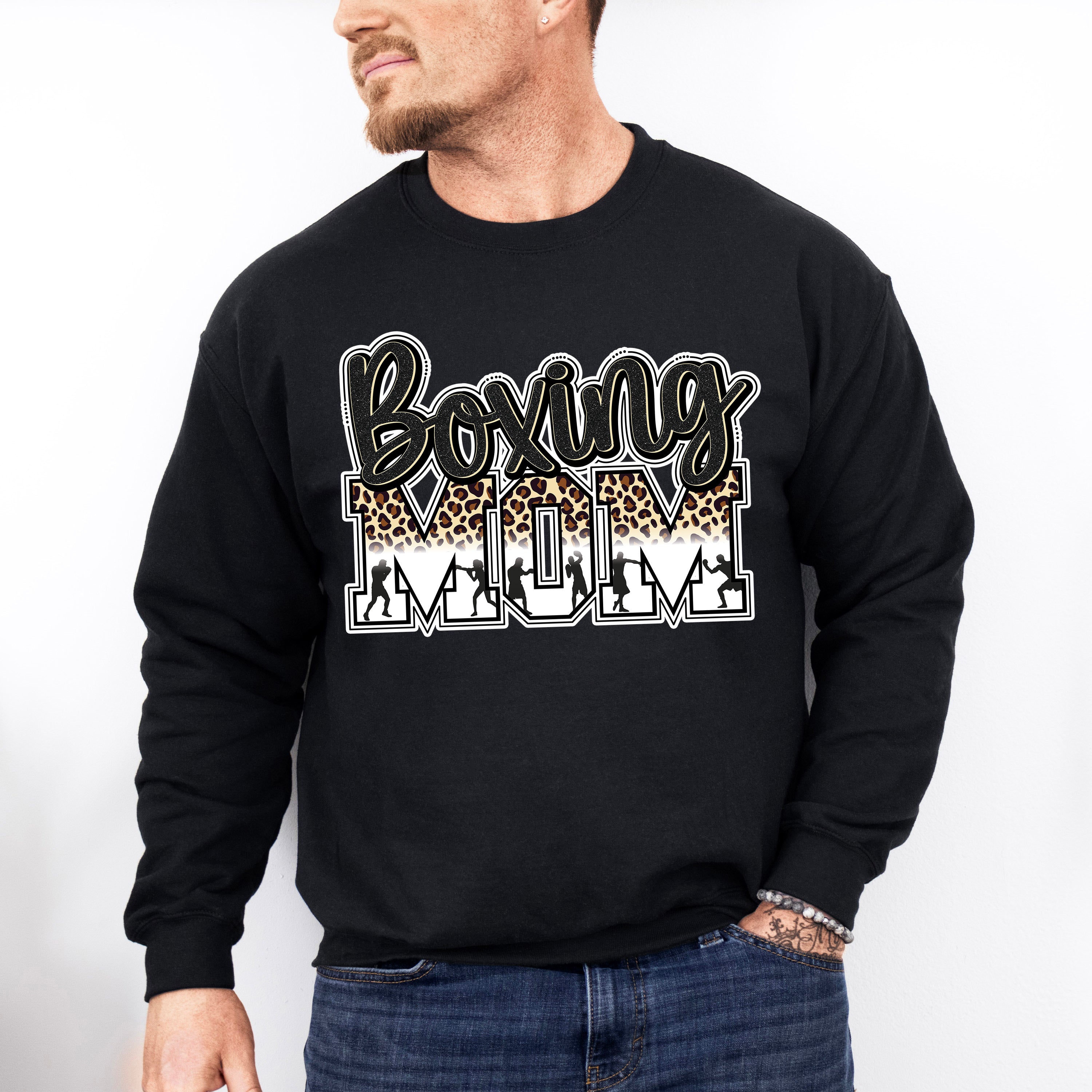 Boxing Mom - Boxing Unisex Crewneck T-Shirt Sweatshirt Hoodie