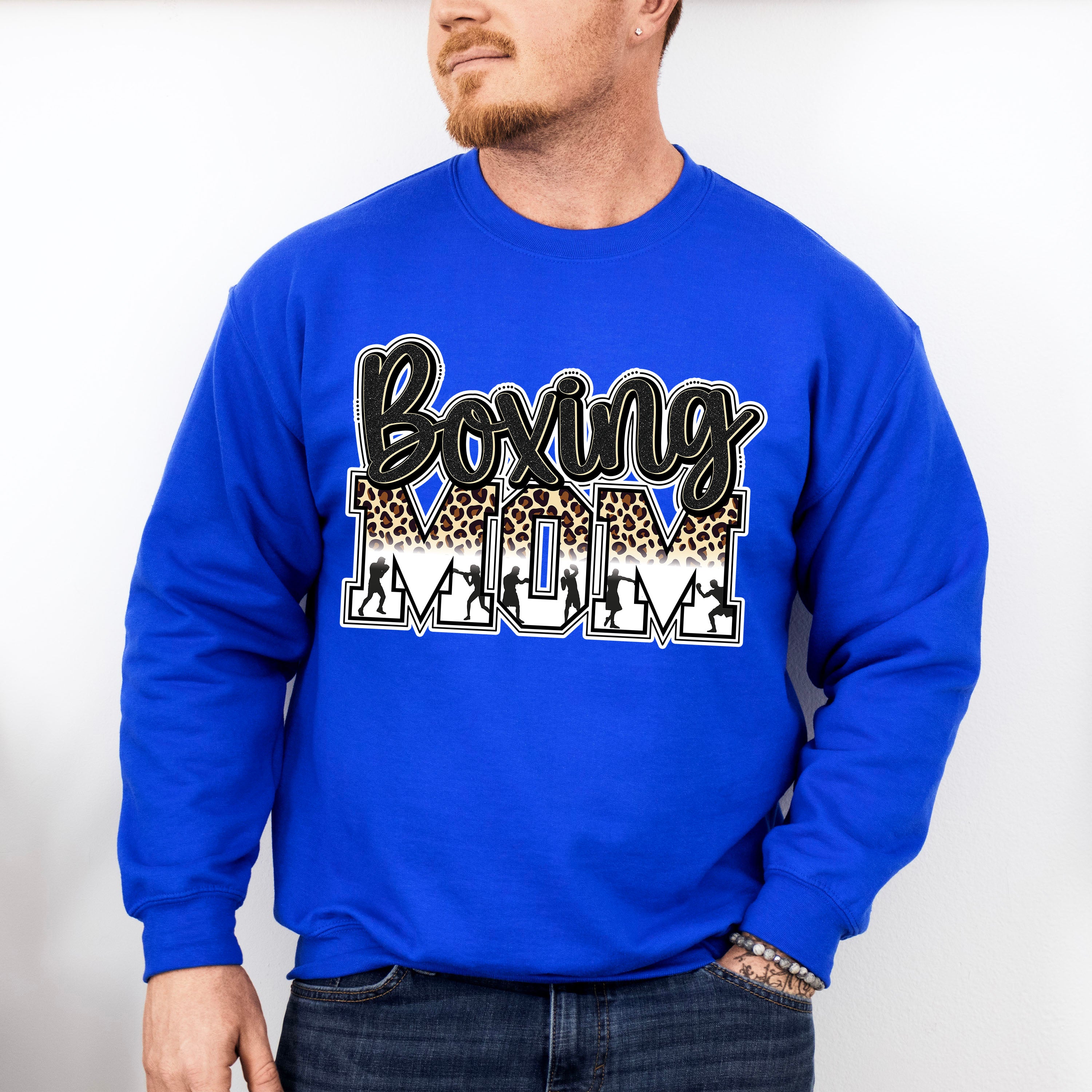 Boxing Mom - Boxing Unisex Crewneck T-Shirt Sweatshirt Hoodie