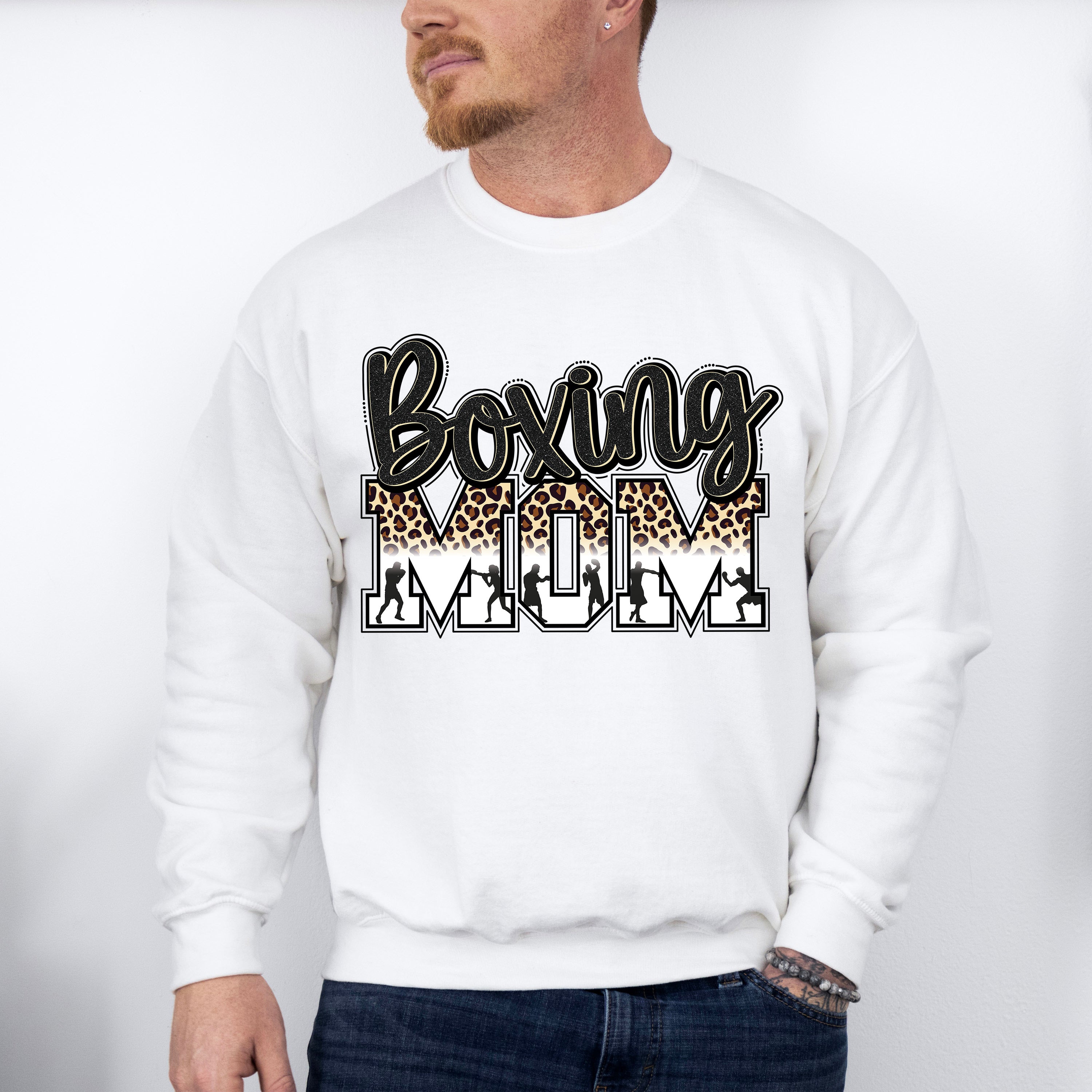 Boxing Mom - Boxing Unisex Crewneck T-Shirt Sweatshirt Hoodie