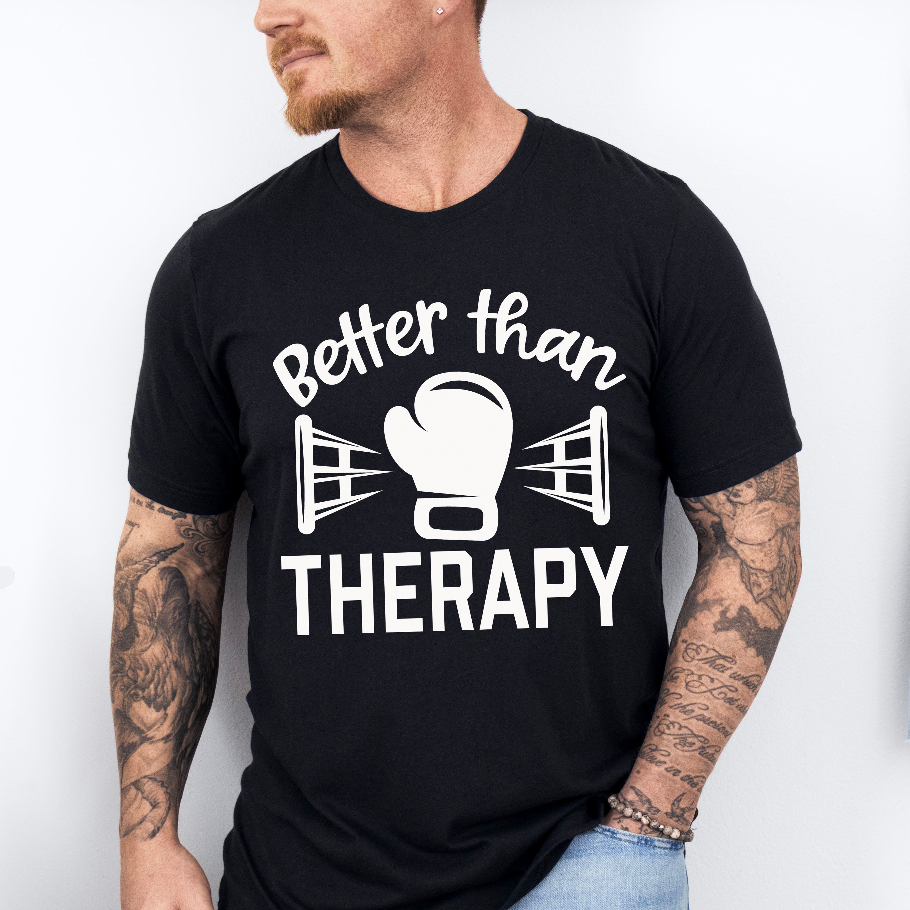 Better Than Therapy Boxing Glove - Boxing Unisex Crewneck T-Shirt Sweatshirt Hoodie