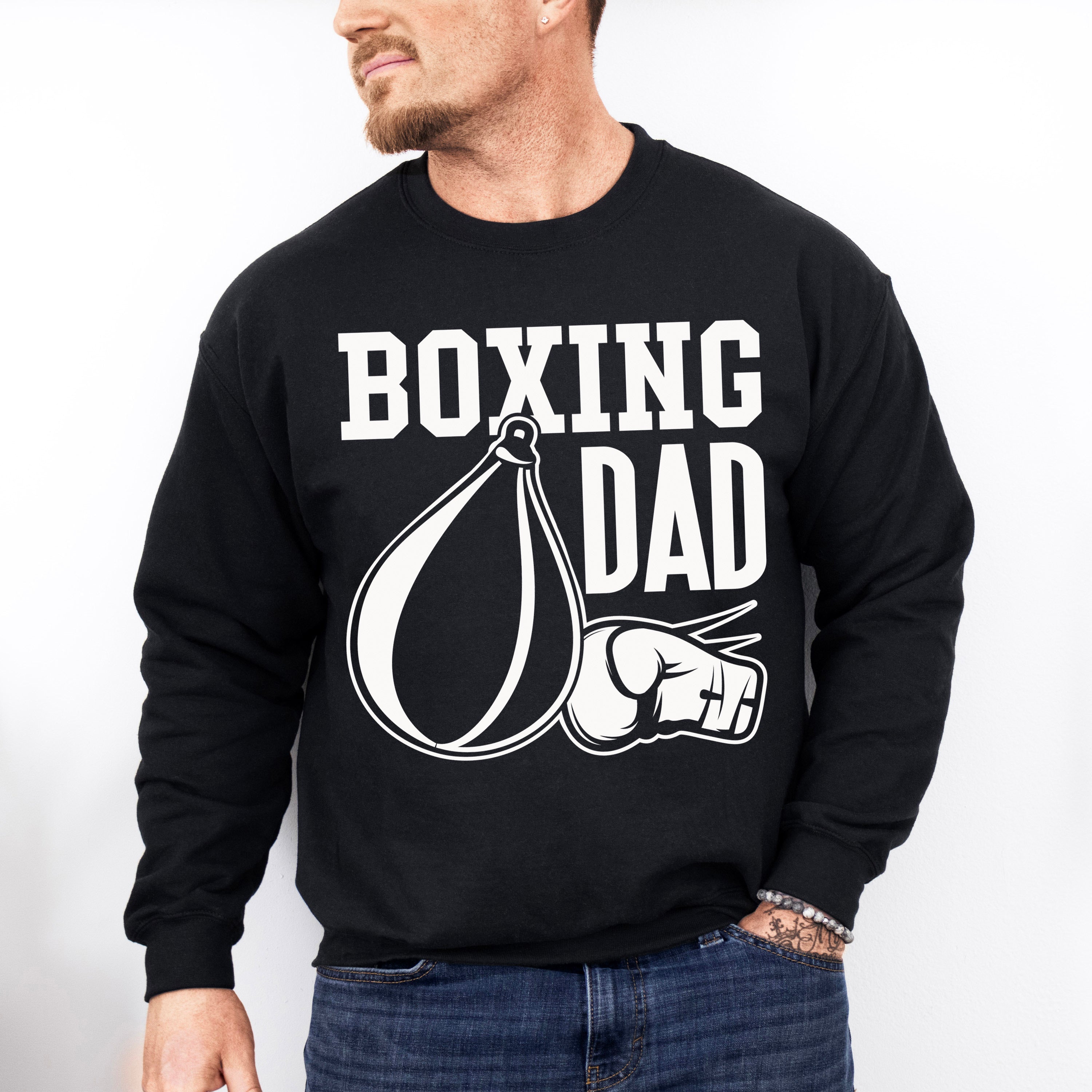 Boxing Dad - Boxing Unisex Crewneck T-Shirt Sweatshirt Hoodie